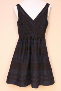 JCrew Collection Veronique Ribbon Dress 6 Navy $495