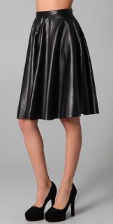 Kelly Bergin Leather Circle Skirt