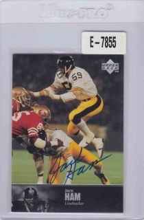 Jack Ham 1997 Upper Deck Legends Auto Autograph Pittsburgh Steelers