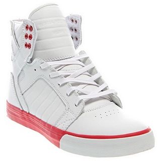 Supra Skytop Crimson   S18129 WHT   Skate Shoes