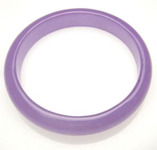 Solid Lavender Jade Bangle Bracelet