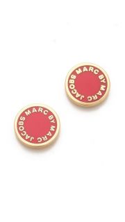 Marc by Marc Jacobs Logo Disc Stud Earrings