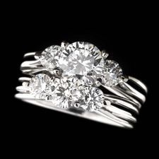 Jaffe Platinum Diamond Wedding Ring Set