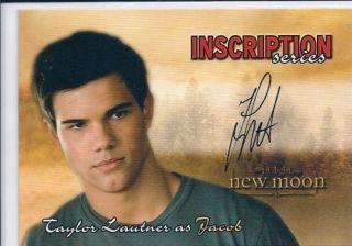  Moon Inscription Series Card 3 Taylor Lautner as Jacob Black