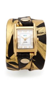 La Mer Collections Limited Edition Zebra Wrap Watch