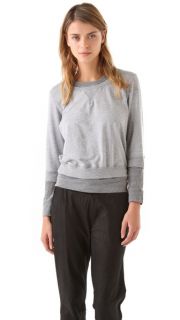 MONROW Layered Double Crew Pullover