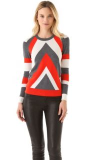 Milly Chevron Intarsia Sweater