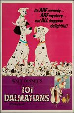 101 Dalmatians 1969 re Release U s One Sheet Movie Poster