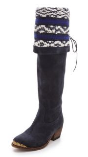 Cobra Society Zeus Over the Knee Boots with Tapestry
