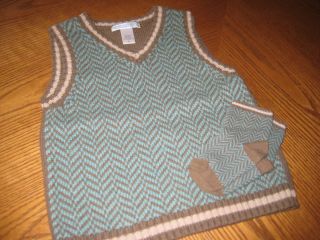 Boys Janie Jack Little Traveler Sweater Vest 2T 2