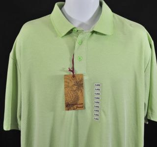New Jamaica Jaxx Mens Short Sleeve Polo Golf Shirt Lime Green Size XL
