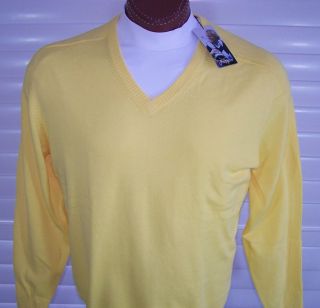 Jack Nicklaus V Neck Long Sleeve Sweater Sz XL Sunlight Good Color
