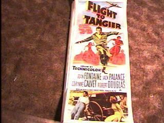 Flight to Tangier 3D Insert Poster 53 Jack Palance