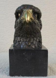  American Bald Eagle Bronze Statue Art Deco Figurine Wild Figure