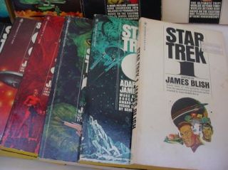 Vintage Star Trek PB Book Lot James Blish 1 11 1967 1975 Sci Fi Free s