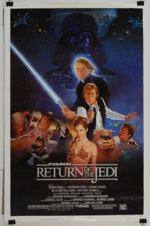 return of the jedi 1983 harrison ford carrie fisher condition style b