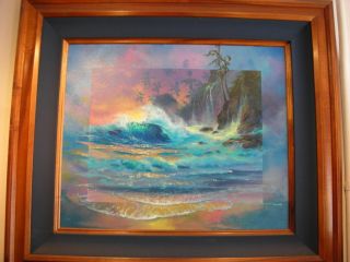 James Coleman Orig Oil on Canvas Hawaiian After Glow Must See
