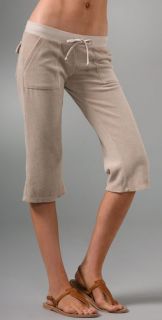 Juicy Couture Terry Crop Snap Pocket Pants