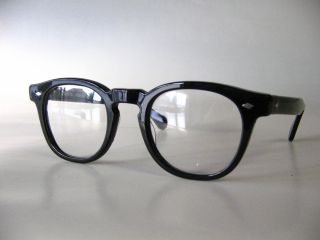Black Retro 1960s Eyeglasses Mod James D P4
