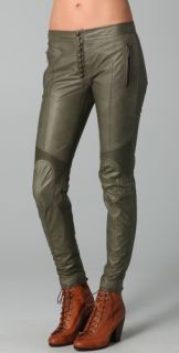 DSQUARED2 Burlesque Super Slim Leather Pants