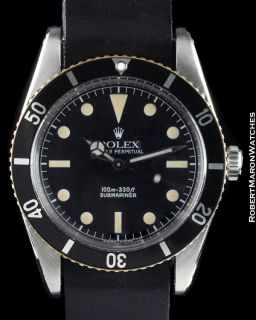 Rolex Vintage Submariner 5508 James Bond Automatic Steel 1958