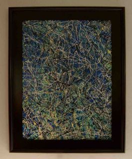 Jackson Pollock Style   Original Abstract Expressionism Painting by