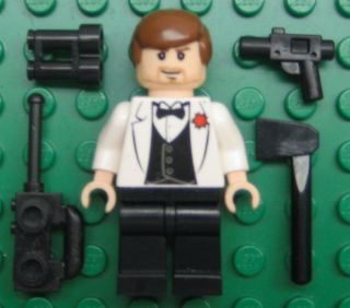 LEGO JAMES BOND MINIFIG LOT city town suit tuxedo businessman black