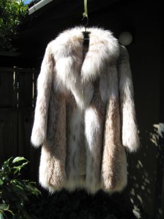 James Galanos natural Russian belly fur Lynx womens fur coat, $20,000