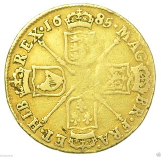 1685 James II Guinea British Gold Coin Fair