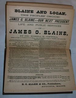 Life and Public Services of James G. BlaineContaining Also His