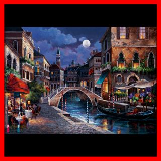 Streets of Venice II by James Lee B B Jigsaw Puzzle 1000 Pcs Cafe