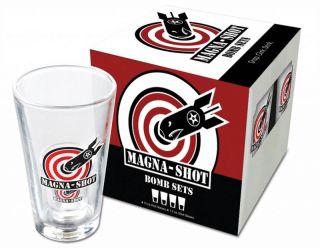  Shot Glass Set Magnetic incl Pint Glass 4 Pack Great w Jager