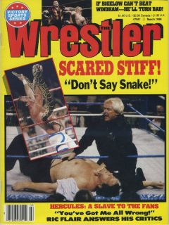 The Wrestler Magazine Mar 1989 Andre vs Jake Roberts Snake