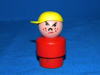 Fisher Price Wood Little People Bully 663 Play Family RARE Wooden