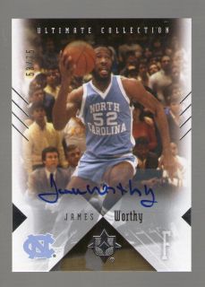 James Worthy 2010 11 Ultimate Collection Auto Tar Heels 53 75