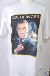James Bond Goldfinger Movie Tshirt Sz XL New