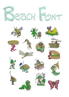   Machine Embroidery Designs FREE Font Brother Formats CD PES HUS SEW