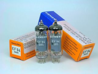 Phenominal Siemens 6AU6 Pair for McIntosh Mr 65B