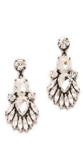 Noir Jewelry Nightfall Crystal Drop Earrings