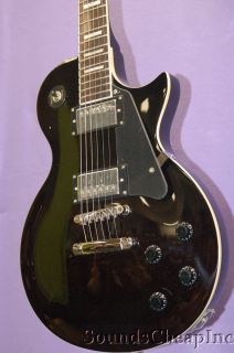 Jay Turser JT 220 LP Style Electric Guitar Ebony Black B1284