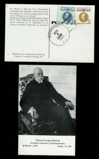 Thomas Masaryk Czechoslovakia 1147 Postcard Masaryktown