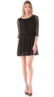 Tbags Los Angeles Lace Dress with Chiffon Skirt