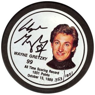 Wayne Gretzky Autographed Signed Los Angeles Kings Hockey Puck PSA DNA