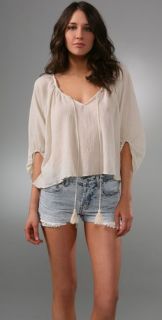 Of Two Minds Gauze Long Sleeve Top