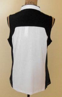 DKNY by Jamie Sadock Sleeveless Pure White Golf Shirt Top Medium 21621