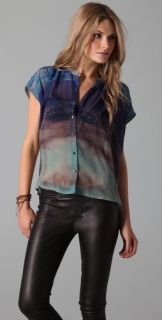 Twelfth St. by Cynthia Vincent Oversized Button Down Blouse