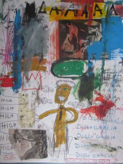 Jean Michel Basquiat Collage Painting $250 