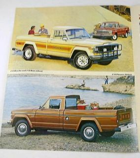 1982 82 Jeep Pickup Truck Brochure J10 Laredo Honcho