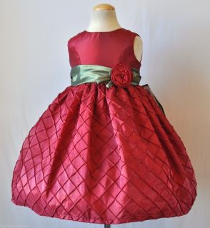 Jayne Copeland Taffeta Silk Flower Dress Size 2T