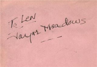 Jayne Meadows RARE Original Autograph Steve Allen